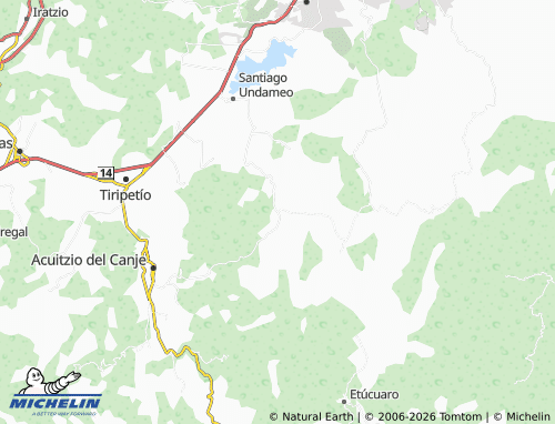 MICHELIN-Landkarte Umécuaro - ViaMichelin