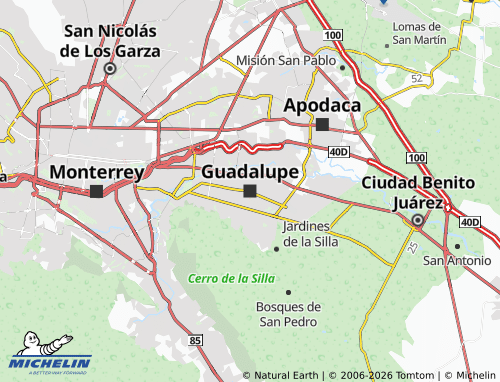 MICHELIN Guadalupe map - ViaMichelin