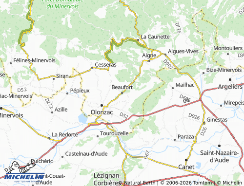 MICHELIN Beaufort map - ViaMichelin