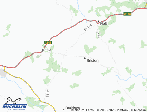 Carte MICHELIN Melton Constable - ViaMichelin