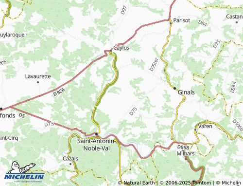 MICHELIN Mordagne map - ViaMichelin