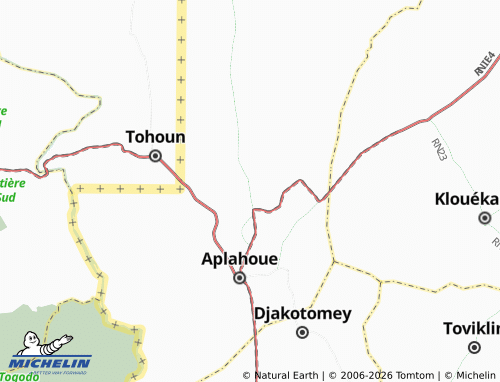Mapa MICHELIN Dekpo-Agnibandjin - ViaMichelin