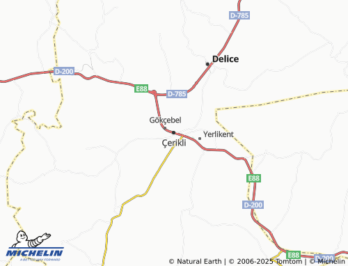 MICHELIN Çerikli map - ViaMichelin