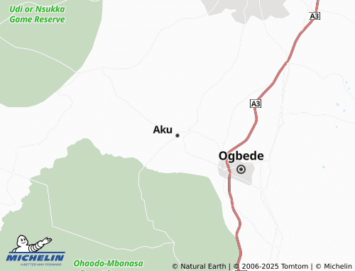 MICHELIN Aku map - ViaMichelin