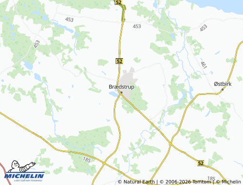 MICHELIN Brædstrup map - ViaMichelin