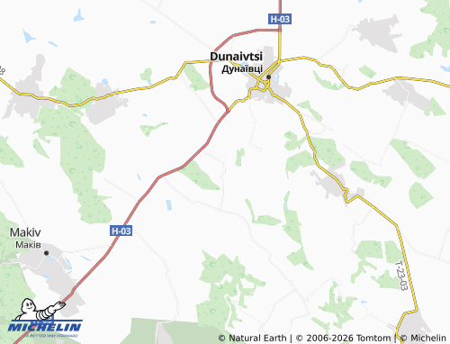 MICHELIN Vorobiivka map - ViaMichelin