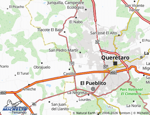 Mappa MICHELIN Viñedos, Curicó - ViaMichelin