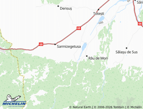 Mappa MICHELIN Clopotiva - ViaMichelin