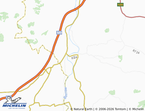 MICHELIN Moneybeg map - ViaMichelin