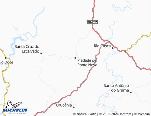 Mappa MICHELIN Piedade de Ponte Nova - ViaMichelin