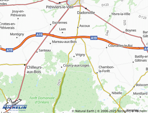 Mappa MICHELIN Vrigny - ViaMichelin