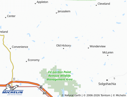 Mappa MICHELIN Old Hickory - ViaMichelin