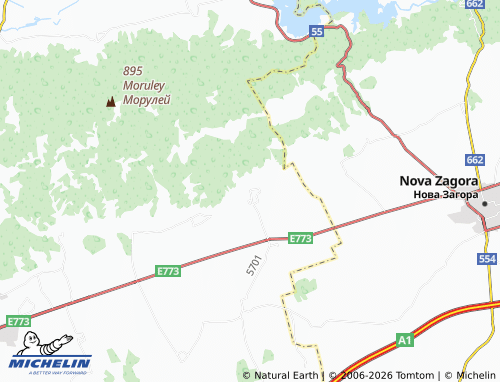 Mappa MICHELIN Bratya Kunchevi - ViaMichelin