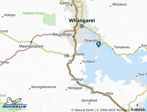MICHELIN Otaika map - ViaMichelin