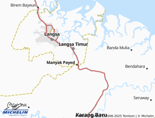 MICHELIN Alue Merbau map - ViaMichelin