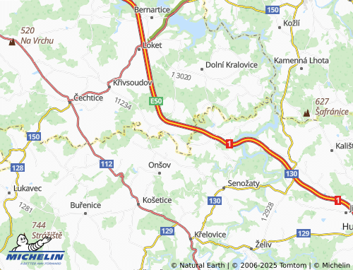 Mappa MICHELIN Dunice - ViaMichelin