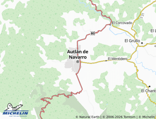 MICHELIN Del Cangrejo map - ViaMichelin