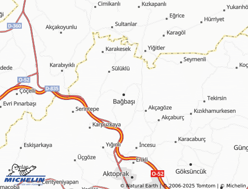MICHELIN Bağbaşı map - ViaMichelin