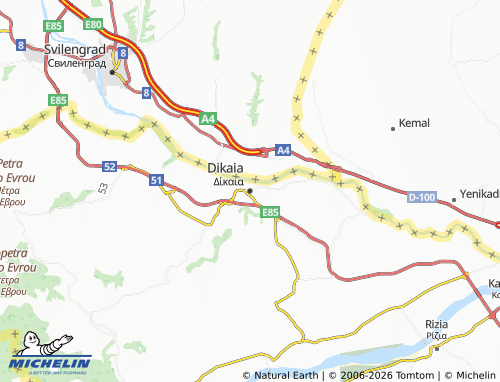Carte MICHELIN Dikaia - ViaMichelin