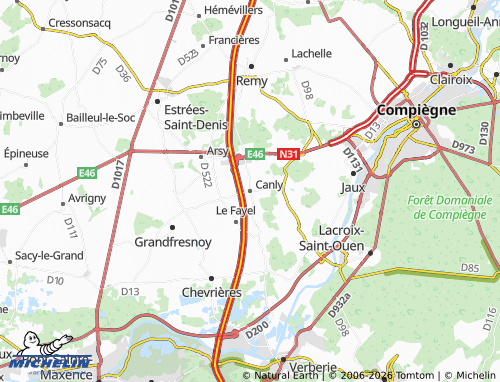 Mapa MICHELIN Canly - ViaMichelin