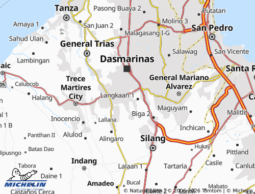 MICHELIN Langkaan 2 map - ViaMichelin