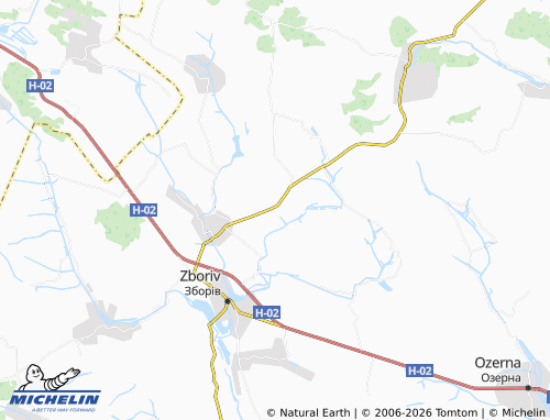 MICHELIN Kudobyntsi map - ViaMichelin