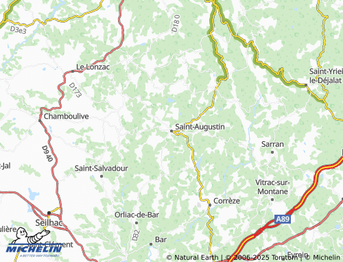 MICHELIN-Landkarte Saint-Augustin - ViaMichelin