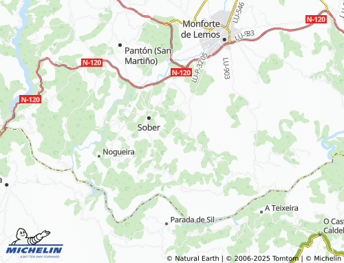 Carte MICHELIN Liñarán (San Martiño) - ViaMichelin