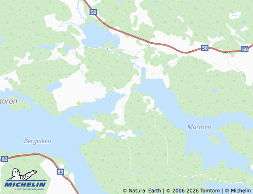 Carte MICHELIN Bergvik - ViaMichelin