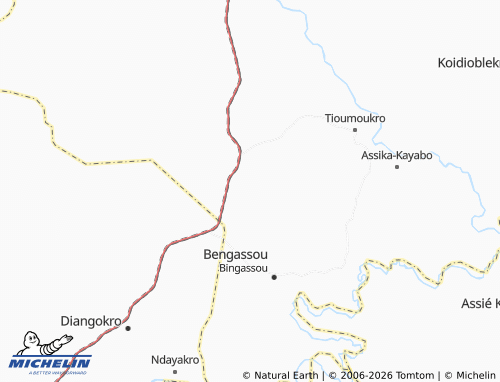MICHELIN-Landkarte Mbéboussou - ViaMichelin