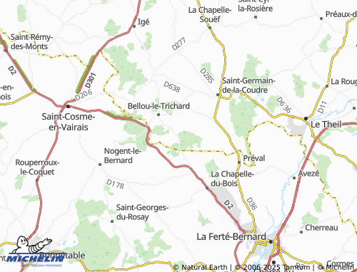 Carte MICHELIN Les Arpents - ViaMichelin