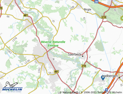 MICHELIN Sinningen map - ViaMichelin