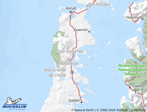 MICHELIN-Landkarte Chiloé - ViaMichelin