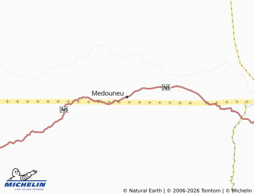 MICHELIN Medouneu map - ViaMichelin
