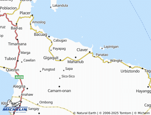 MICHELIN Mahanub map - ViaMichelin