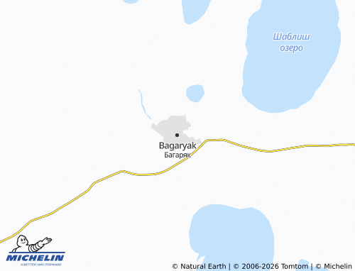 MICHELIN-Landkarte Bagaryak - ViaMichelin