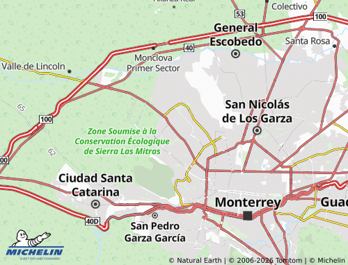 Mappa MICHELIN Hacienda Mitras Primer Sector - ViaMichelin