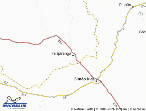 Mappa MICHELIN Paripiranga - ViaMichelin