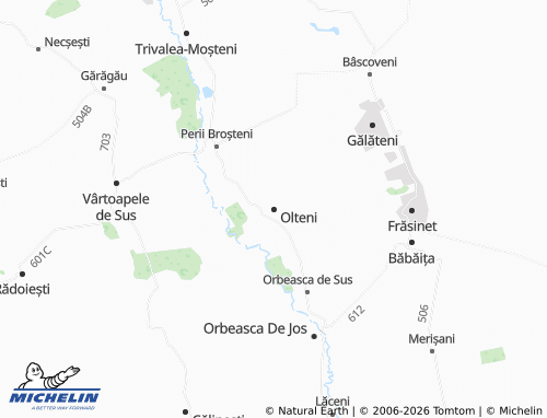 MICHELIN Olteni map - ViaMichelin