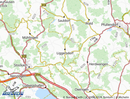MICHELIN Liggersdorf map - ViaMichelin