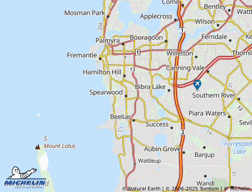 MICHELIN Spearwood map - ViaMichelin