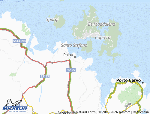 Mapa MICHELIN Palau - ViaMichelin