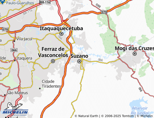 MICHELIN Parque Suzano map - ViaMichelin