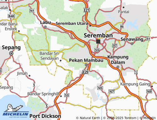 MICHELIN Garden Avenue map - ViaMichelin