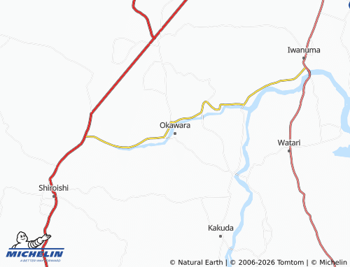 Kaart MICHELIN Okawara - ViaMichelin