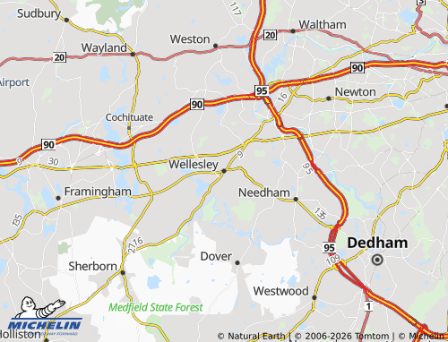 Mapa MICHELIN Wellesley - ViaMichelin