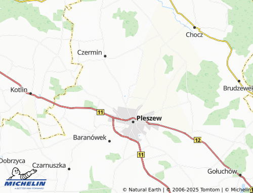MICHELIN Marszew map - ViaMichelin