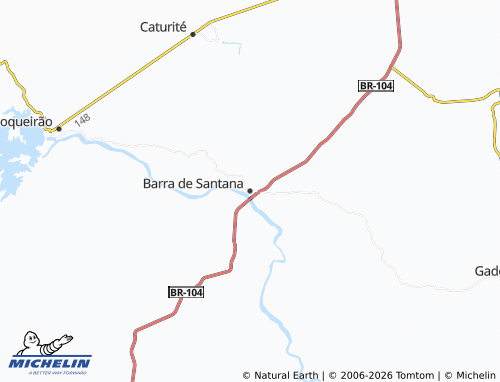 Mappa MICHELIN Barra de Santana - ViaMichelin