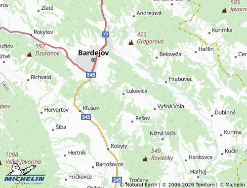 MICHELIN-Landkarte Lukavica - ViaMichelin
