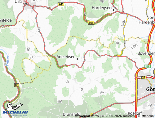Mappa MICHELIN Adelebsen - ViaMichelin